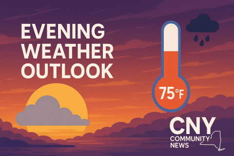 Mid 70s weather this evening